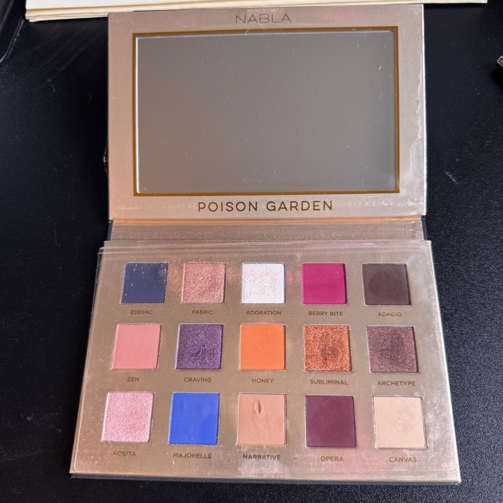 Nabla Poison Garden Eyeshadow Palette 15 Shades Multicolor Made in Italy